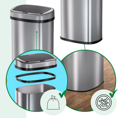 Czujnikowy kosz na śmieci