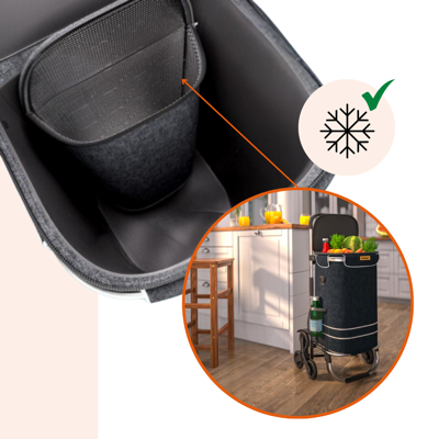 Torba na zakupy na kółkach do schodów