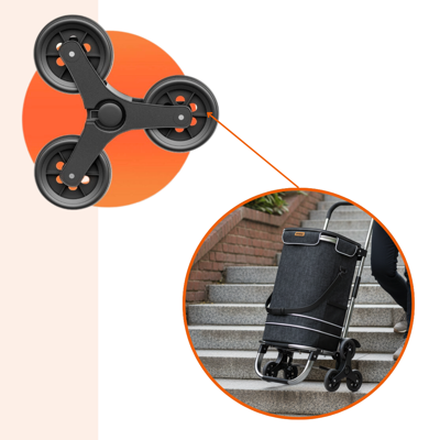 Torba na zakupy na kółkach do schodów