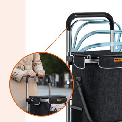 Torba na zakupy na kółkach do schodów