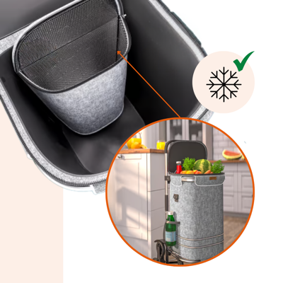 Nákupná taška na kolieskach do schodov