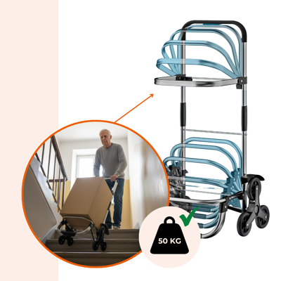 Nákupná taška na kolieskach do schodov