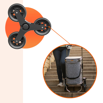 Nákupná taška na kolieskach do schodov