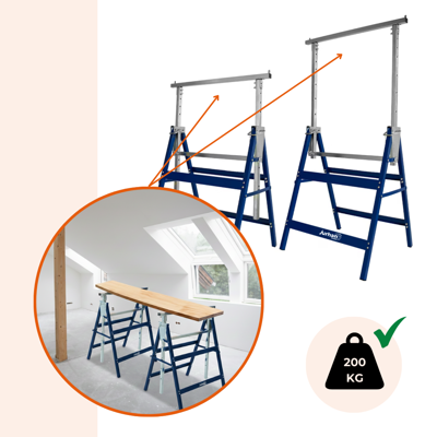 Teleskopowe kozły rusztowaniowe