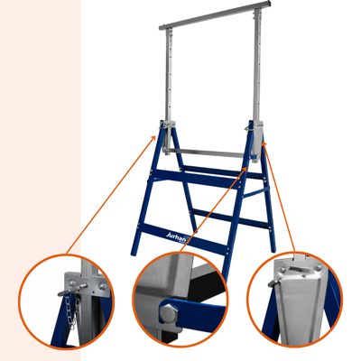 Teleskopowe kozły rusztowaniowe