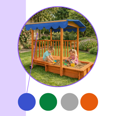 Piaskownica z werandą