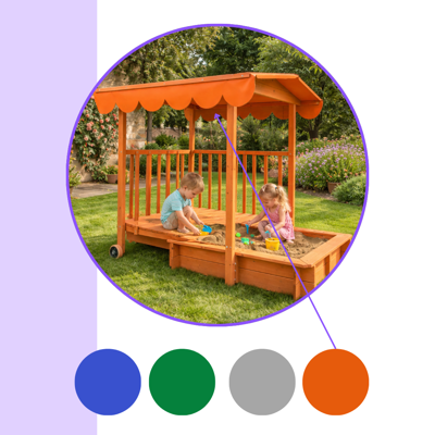 Piaskownica z werandą