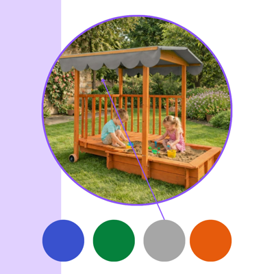 Piaskownica z werandą