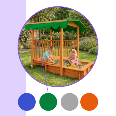 Piaskownica z werandą