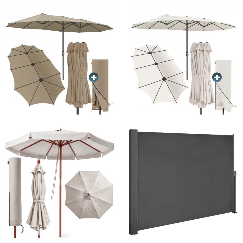 Podwójny parasol ogrodowy Podwójny parasol ogrodowy