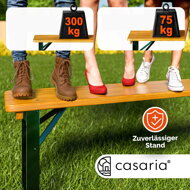 Zestaw piwny KLASIK, 170cm, naturalny brąz