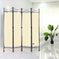 Parawan LUCCA, 163x180cm, kremowa