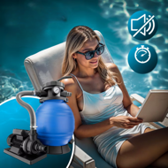Filtr piaskowy do basenu AQUA, 10 200 l/h, niebieska