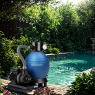 Filtr piaskowy do basenu AQUA, 10 200 l/h, niebieska