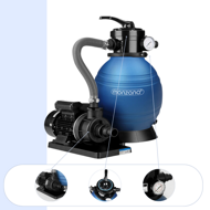 Filtr piaskowy do basenu AQUA, 10 200 l/h, niebieska