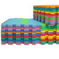 Piankowa mata dla dzieci PUZZLE, 86 części, wielokolorowa