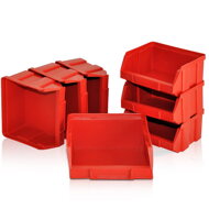 Wiszący organizer warsztatowy ORDER, 30 pudełek, 64x2x38cm, czerwona/czarna  