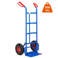 Składany wózek CART z pompowanymi oponami, maks. 200kg, niebieska  