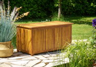 Drewniana skrzynia ACACIA, 117x50x59cm, naturalny brąz