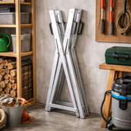 Kozioł do cięcia drewna ALBERT, 83x81x88cm, srebrna