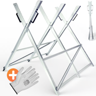 Kozioł do cięcia drewna ALBERT, 83x81x88cm, srebrna