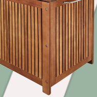 Drewniana skrzynia ACACIA z kółkami, 117x52x58,5cm, naturalny brąz