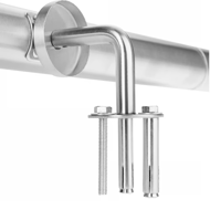 Poręcz ze stali nierdzewnej CHROME, 4,2×100cm, srebrna