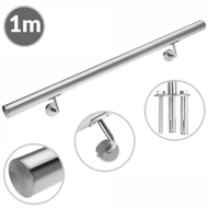 Poręcz ze stali nierdzewnej CHROME, 4,2×100cm, srebrna