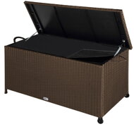 Polirattanowy pojemnik na schowek RICCO, 122x56x61cm, brązowa