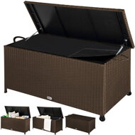 Polirattanowy pojemnik na schowek RICCO, 122x56x61cm, brązowa