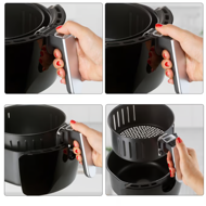 Frytkownica na gorące powietrze FRY, 1500W, 3,6l, czarna