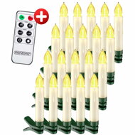 Świece na choinkę CANDLE, 20 sztuk, 10,5cm, ciepła biała  