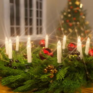 Świece na choinkę CANDLE, 20 sztuk, 10,5cm, ciepła biała  