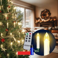 Świece na choinkę CANDLE, 20 sztuk, 10,5cm, ciepła biała  