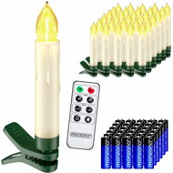Świece na choinkę CANDLE, 20 sztuk, 10,5cm, ciepła biała  