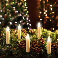 Świece na choinkę CANDLE, 20 sztuk, 10,5cm, ciepła biała  