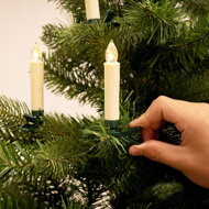 Świece na choinkę CANDLE, 20 sztuk, 10,5cm, ciepła biała  