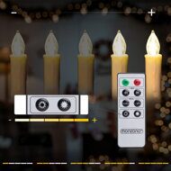 Świece na choinkę CANDLE, 20 sztuk, 10,5cm, ciepła biała  