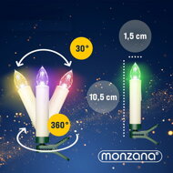Świece na choinkę CANDLE, 20 sztuk, 10,5cm, wielokolorowa  