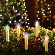 Świece na choinkę CANDLE, 20 sztuk, 10,5cm, wielokolorowa  