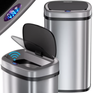 Kosz na śmieci DEUS z czujnikiem, 58 litrów, srebrna