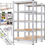 Regał o dużej nośności HEAVY, 2 sztuki, maks. 875kg, 90x40x180cm, srebrna  