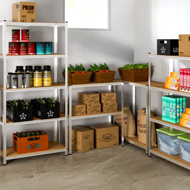 Regał o dużej nośności HEAVY, max. 700 kg, 160x90x40 cm, srebrny