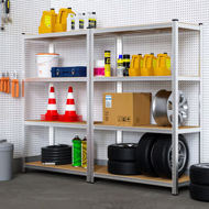 Regał o dużej nośności HEAVY, max. 700 kg, 160x90x40 cm, srebrny