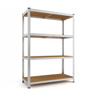 Regał o dużej nośności HEAVY, max. 700 kg, 160x90x40 cm, srebrny