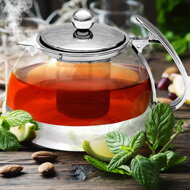 Czajnik z sitkiem TEA 1,2L, przezroczysta, srebrna