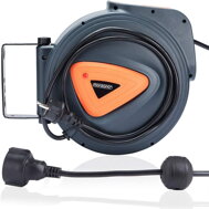 Automatyczny kabel zwijany BILY, 20m+1,5m, szara/pomarańczowa  