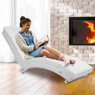 Leżanka LONDON, 186×55×89cm, biała