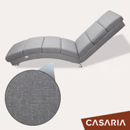 Leżanka LONDON, 186×55×89cm, szara