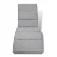 Leżanka LONDON, 186×55×89cm, szara